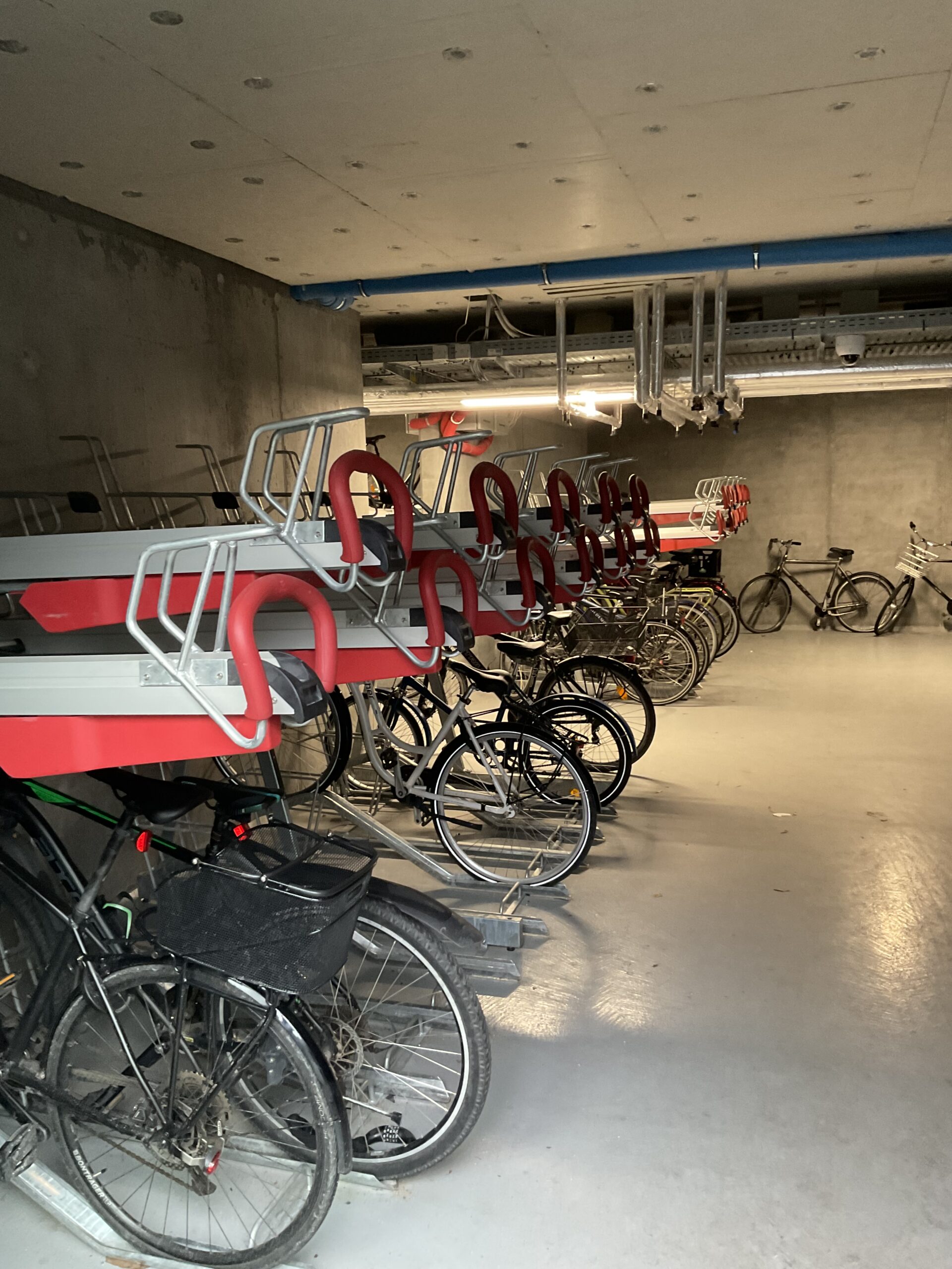Bicycle parking in BaseStack student accommodation and apartments to rent in Copenhagen